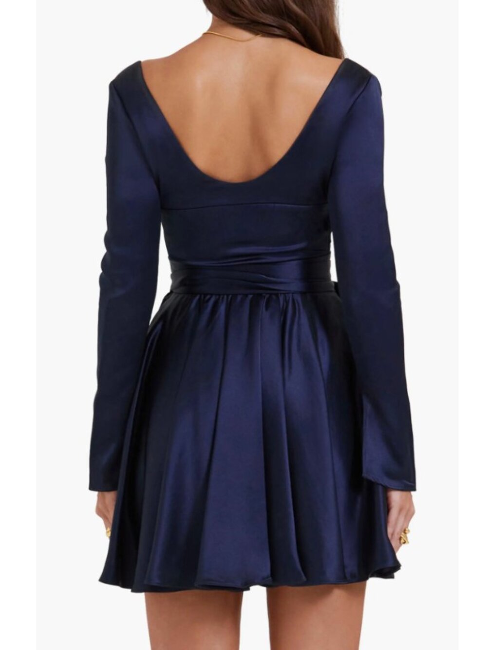 House of CB Dominique Navy Plunge Mini Dress (Bigger Cup) - Picture 3 of 8